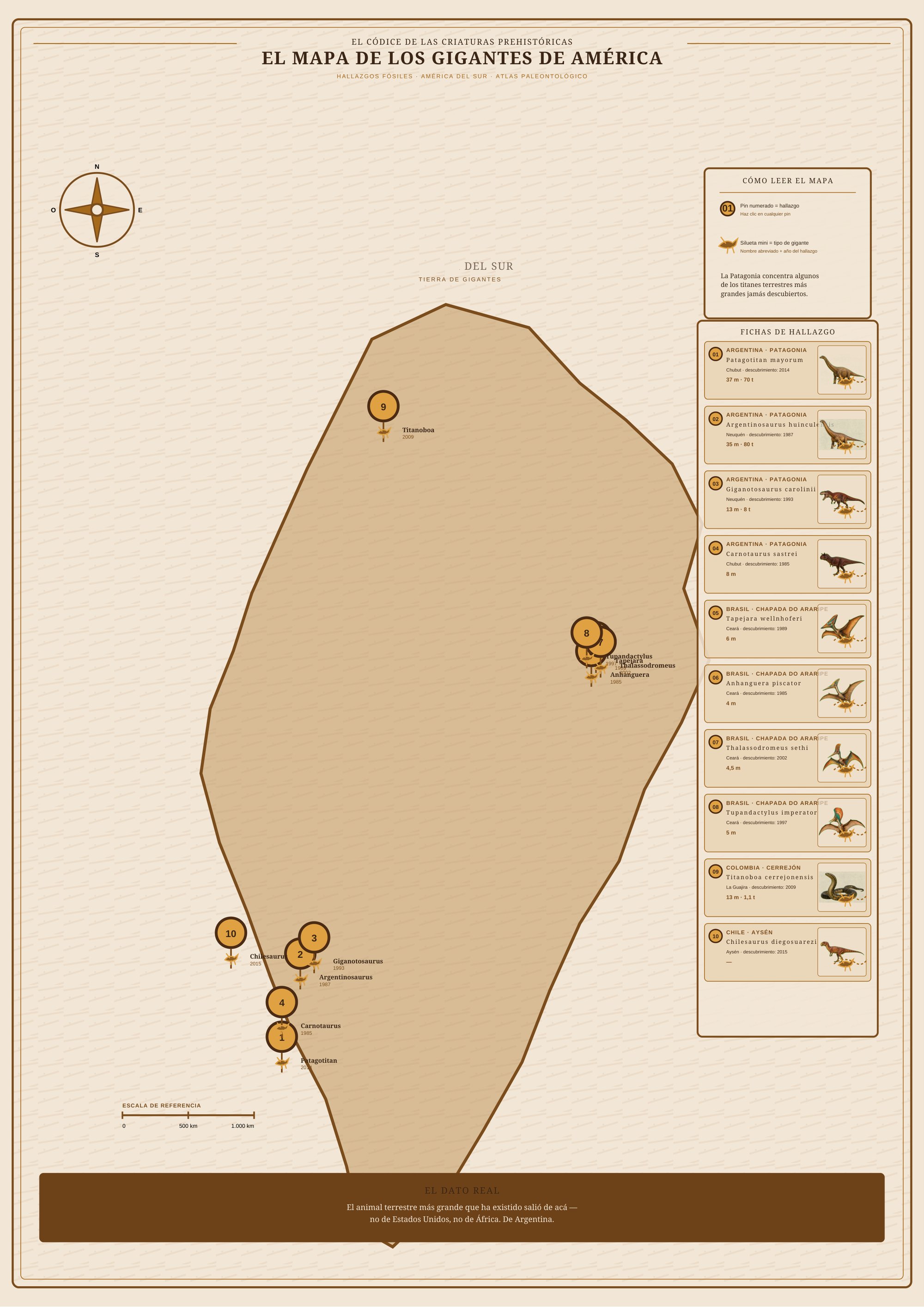 El Mapa de los Gigantes de América