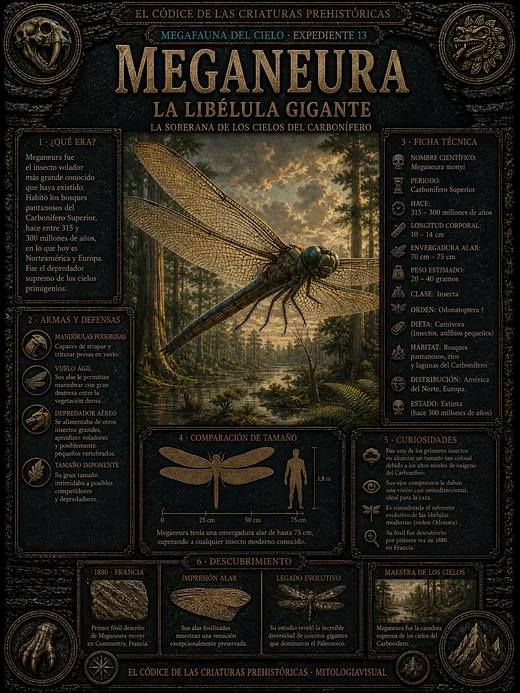 Meganeura · La Libélula Gigante