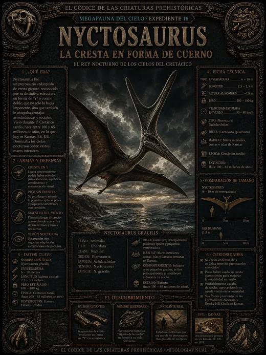 Nyctosaurus · La Cresta en Forma de Cuerno