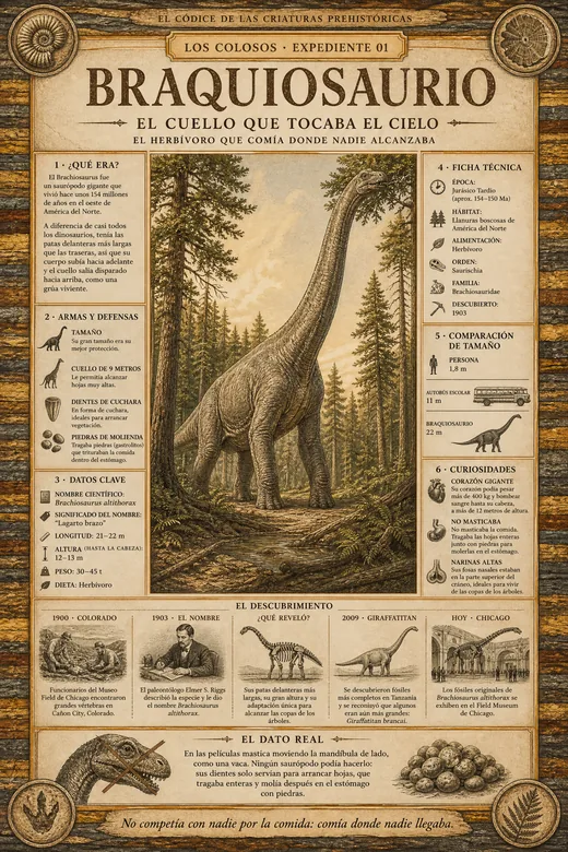 Braquiosaurio · El Cuello que Tocaba el Cielo