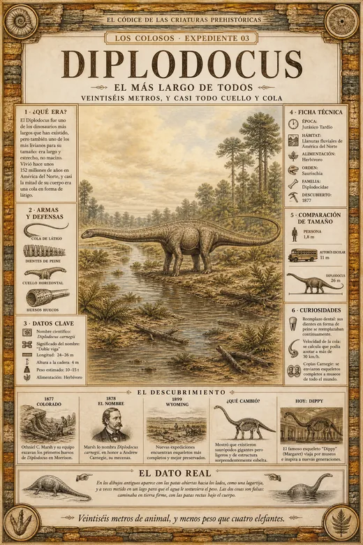 Diplodocus · El Más Largo de Todos