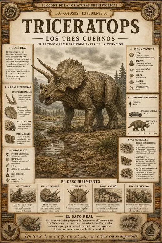 Triceratops · Los Tres Cuernos