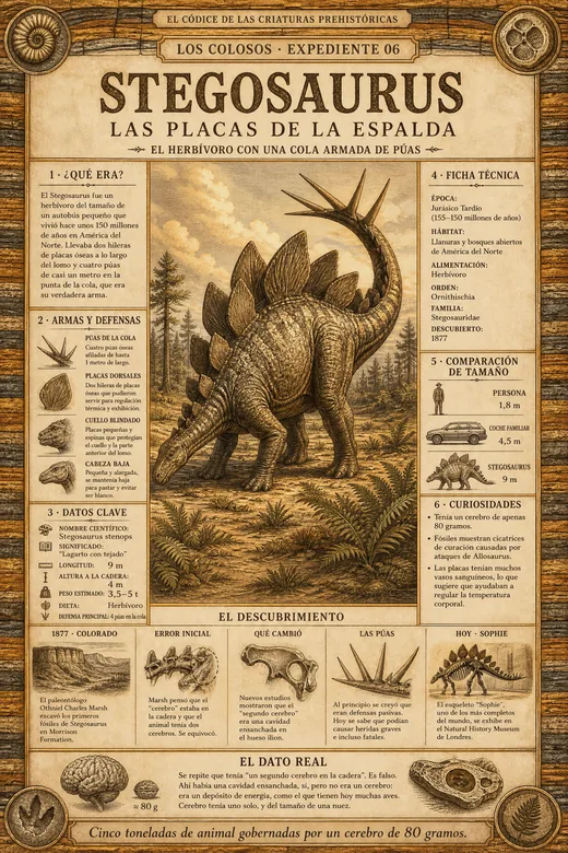 Stegosaurus · Las Placas de la Espalda