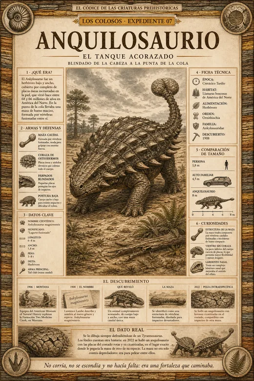 Anquilosaurio · El Tanque Acorazado