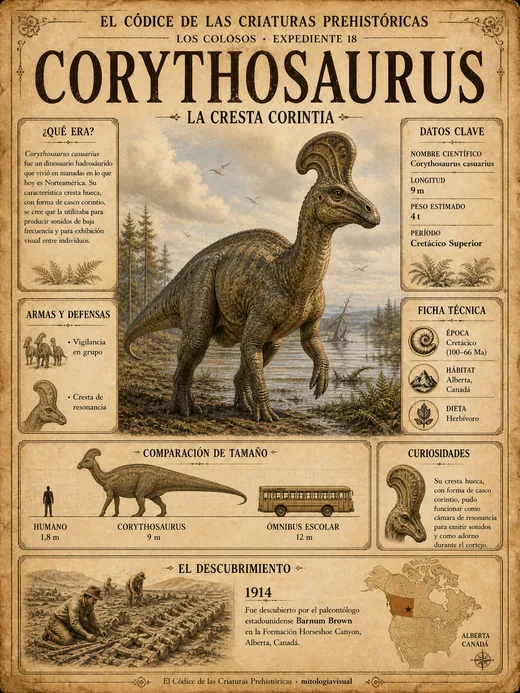 Corythosaurus · La Cresta Corintia