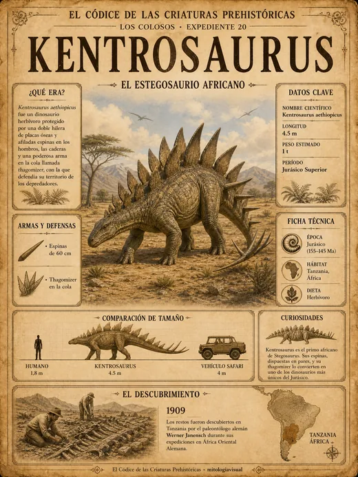 Kentrosaurus · El Estegosaurio Africano