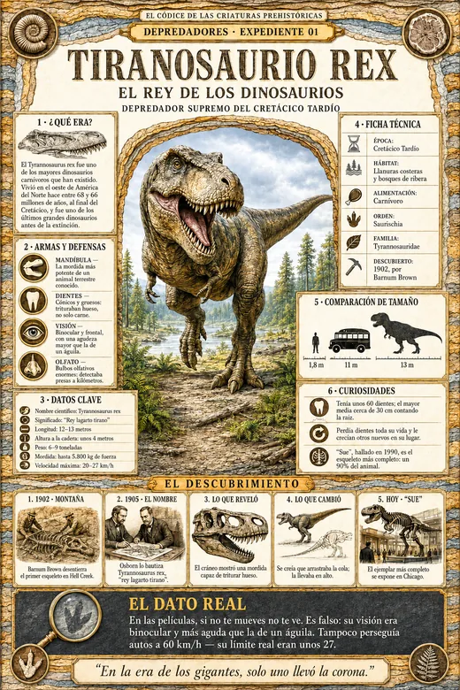 Tyrannosaurus rex · El Rey Tirano