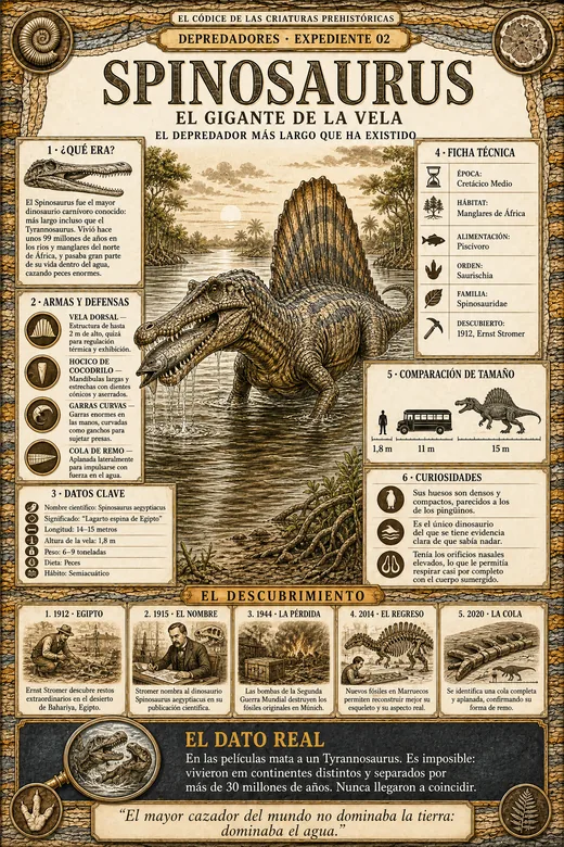 Spinosaurus · El Gigante de la Vela