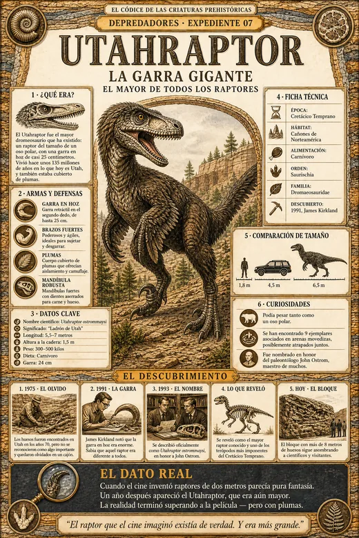 Utahraptor · La Garra Gigante