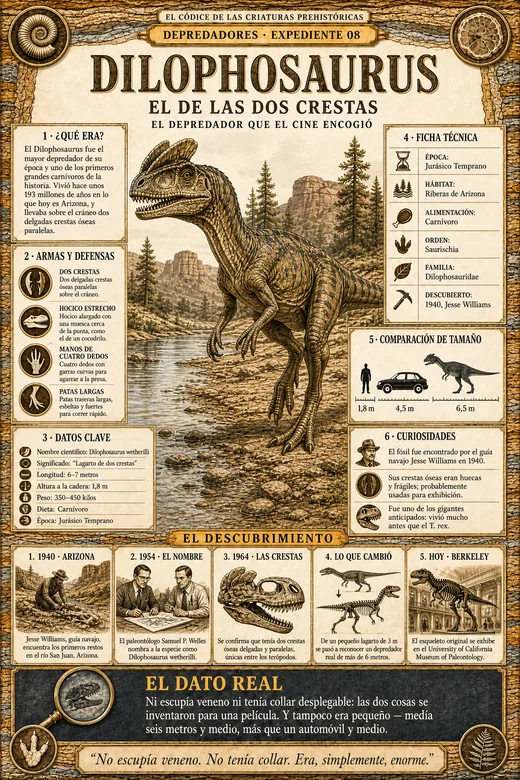 Dilophosaurus · El de las Dos Crestas