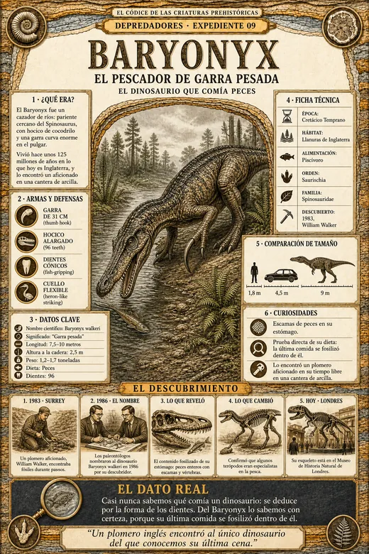 Baryonyx · El Pescador de Garra Pesada
