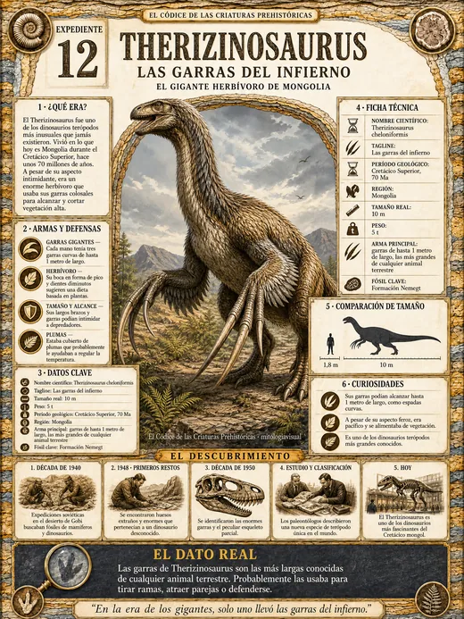 Therizinosaurus · Las Garras del Infierno