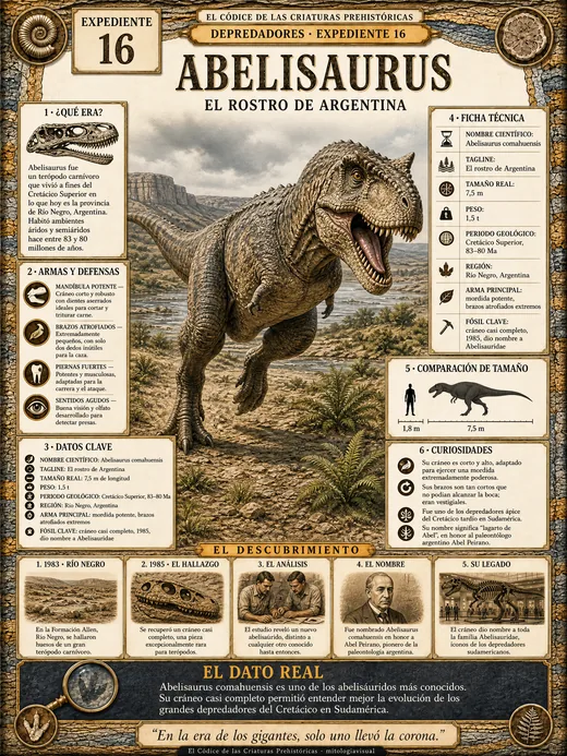 Abelisaurus · El Rostro de Argentina