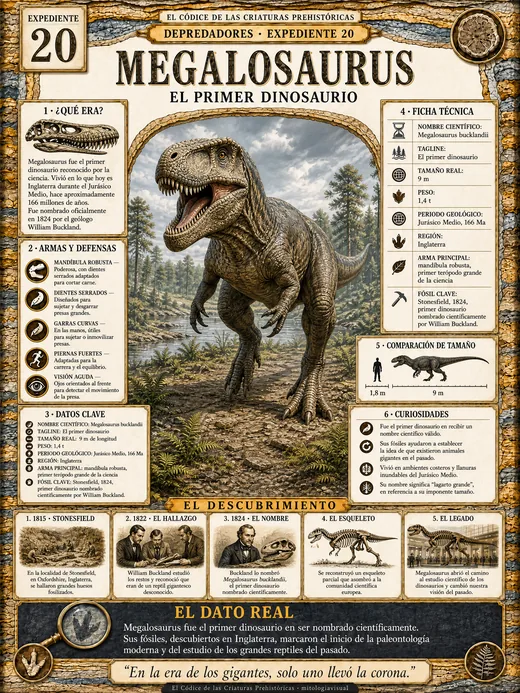 Megalosaurus · El Primer Dinosaurio