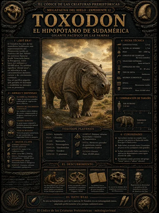 Toxodon · El Hipopótamo de Sudamérica