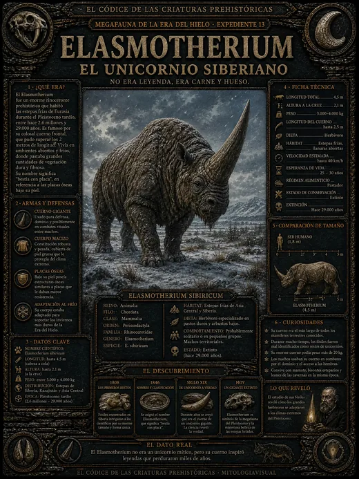 Elasmotherium · El Unicornio Siberiano