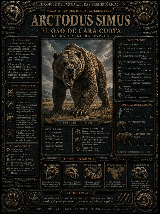 Arctodus · El Oso de Cara Corta