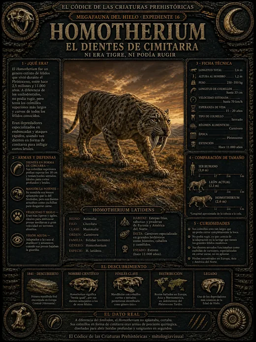 Homotherium · El Dientes de Cimitarra
