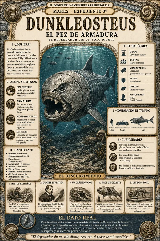 Dunkleosteus · El Pez de Armadura