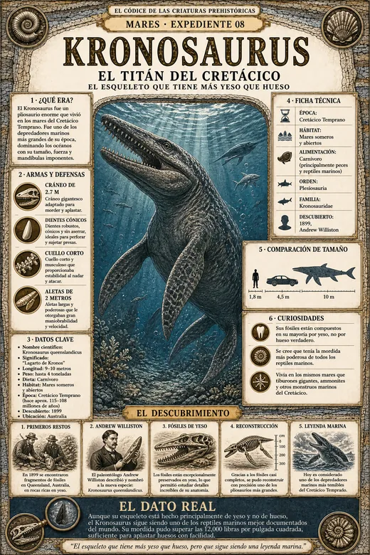 Kronosaurus · El Titán del Cretácico