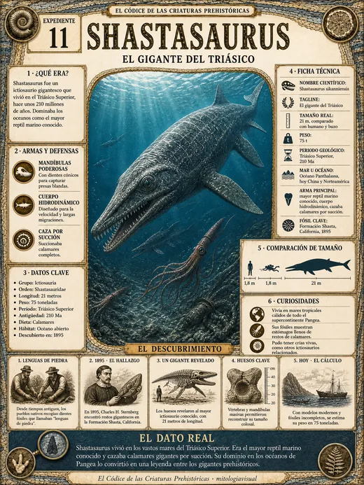 Shastasaurus · El Gigante del Triásico