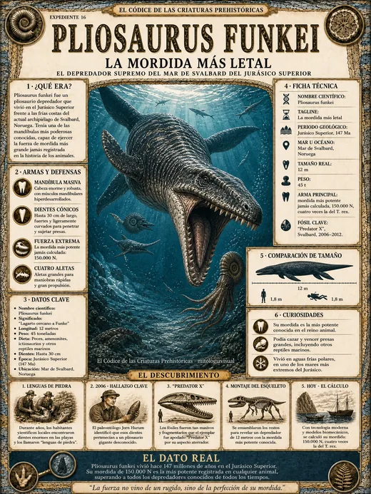 Pliosaurus funkei · La Mordida Más Letal