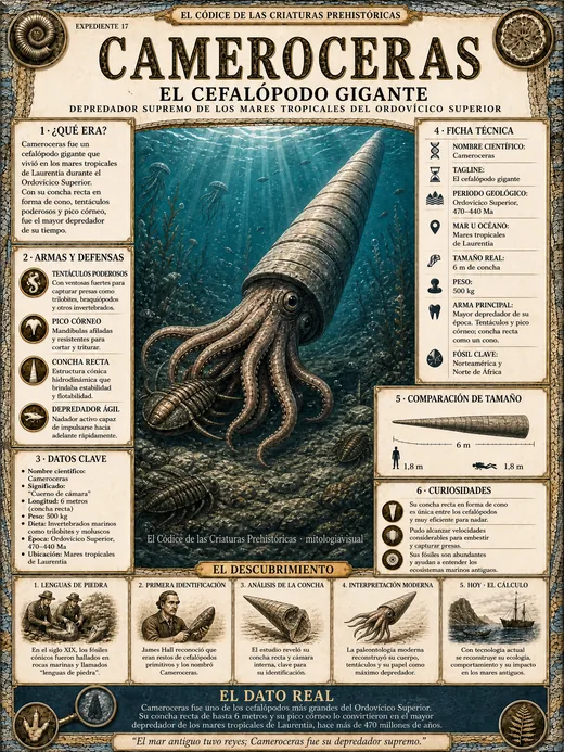 Cameroceras · El Cefalópodo Gigante