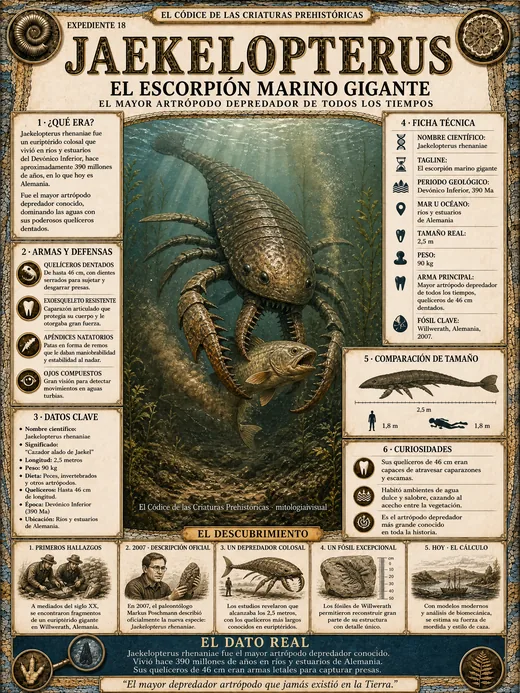 Jaekelopterus · El Escorpión Marino Gigante
